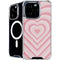 Pink Heart Pattern iPhone 16 Pro MagSafe Case